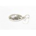 Handmade 925 Sterling Silver Charm Pendant Om Meditation Prayer P 191